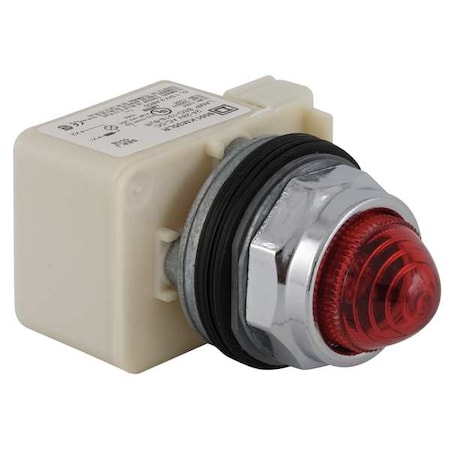 Pilot Light, LED, 24V, 30mm, Chrome, RD MPN:9001KP35LRR9