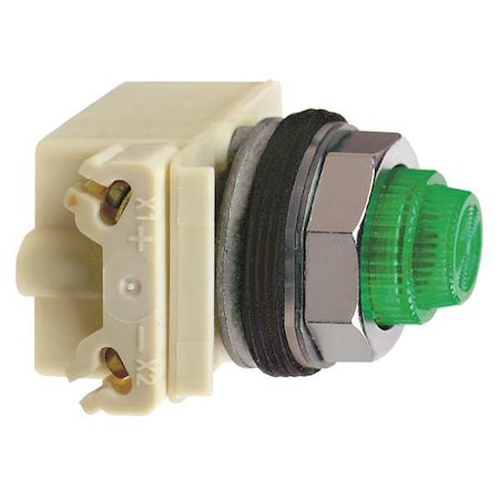 Pilot Light, LED, Green, 120V, Fresnel Lens MPN:9001KP38LGG31
