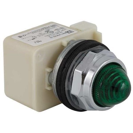 Pilot Light, LED, 120V, 30mm, Chrome, GR MPN:9001KP38LGG9