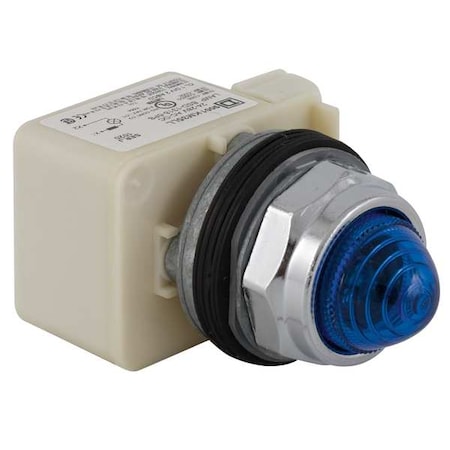 Pilot Light, LED, 120V, 30mm, Chrome, BL MPN:9001KP38LLL9