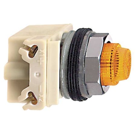 Pilot Light, LED, Amber, 120V, Fresnel Lens MPN:9001KP38LYA31