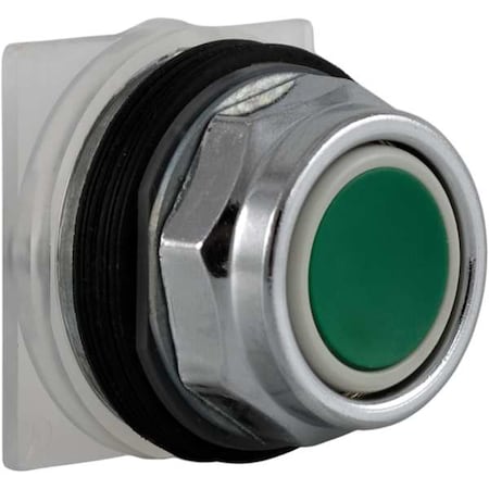 Push Button Operator, Flush, Momentary Action, Not Applicable Release, Non-Illuminated, Green MPN:9001KR1G