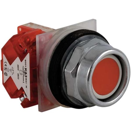 Push Button Operator, Extended, Momentary Action, Not Applicable Release, Non-Illuminated, Red MPN:9001KR2RH6