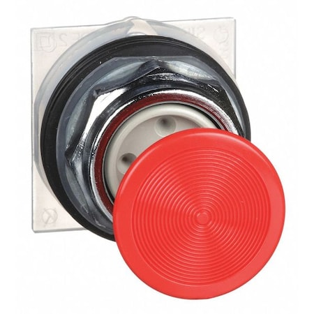 Push Button Operator, Mushroom Head, Momentary Action, Not Applicable Release, Non-Illuminated, Red MPN:9001KR4R