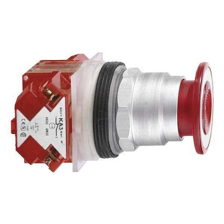 Push Button Operator, Mushroom Head, Maintained / Momentary Action, Not Applicable Release, Red MPN:9001KR8R