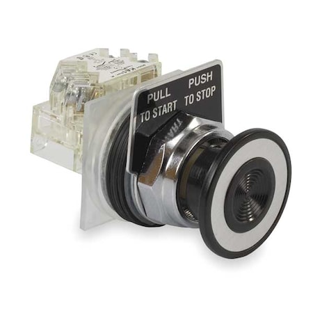 Push Button Operator, 30 mm, SPDT, Black MPN:9001KR9BH13
