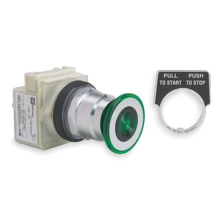 Illuminated Push Button Operator, 30 mm, Green MPN:9001KR9P1G