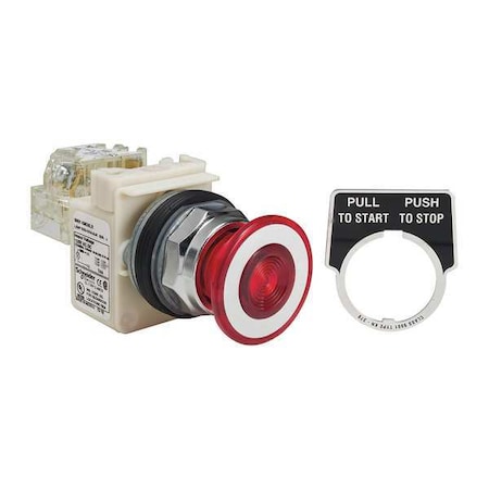 Push Button Operator, 30 mm, SPDT, Red MPN:9001KR9P38LRRH13