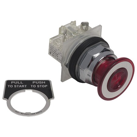 Mushroom Head Push Button, 30 mm, 1NC MPN:9001KR9RH6S10