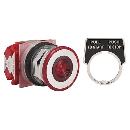 Push Button Operator, 30 mm, 2NC, Red MPN:9001KR9RH8