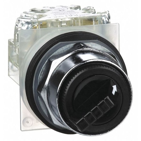 SelectorSwitch, Non-Illum, 2Pos, 30mm, Black MPN:9001KS11BH13