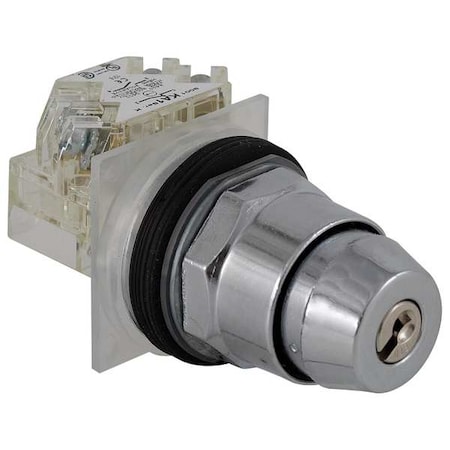 SelectSwtch, Key, Non-Illum, 2Pos, 30mm, Blk MPN:9001KS11K3H13