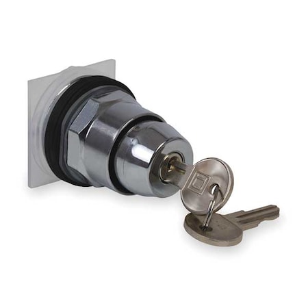 Non-Illum Selector Swtch, 30mm, 2 Pos, Keyd MPN:9001KS12K3