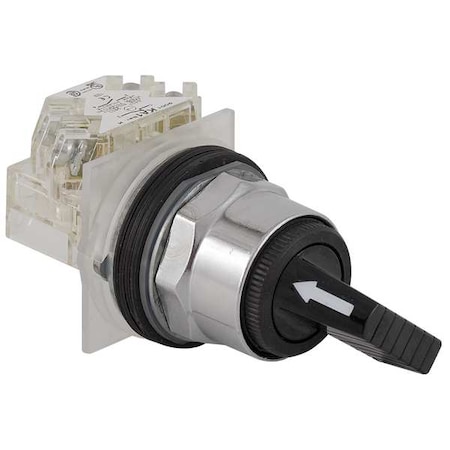 SelectorSwitch, Non-Illum, 2Pos, 30mm, Black MPN:9001KS34FBH13