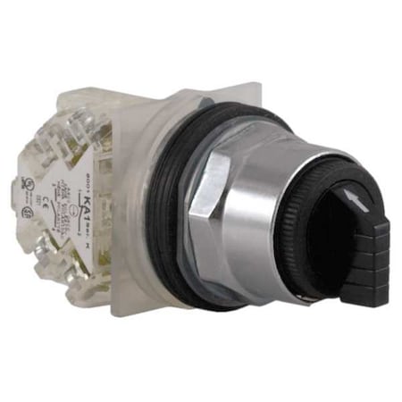 SelectorSwitch, Non-Illum, 3Pos, 30mm, Black MPN:9001KS42BH13