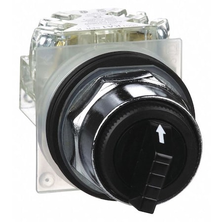 SelectorSwitch, Non-Illum, 3Pos, 30mm, Black MPN:9001KS43BH13