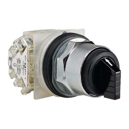 SelectorSwitch, Non-Illum, 3Pos, 30mm, Black MPN:9001KS49BH2