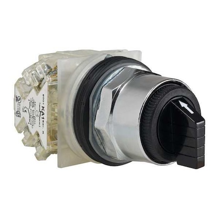 SelectorSwitch, Non-Illum, 3Pos, 30mm, Black MPN:9001KS53BH2