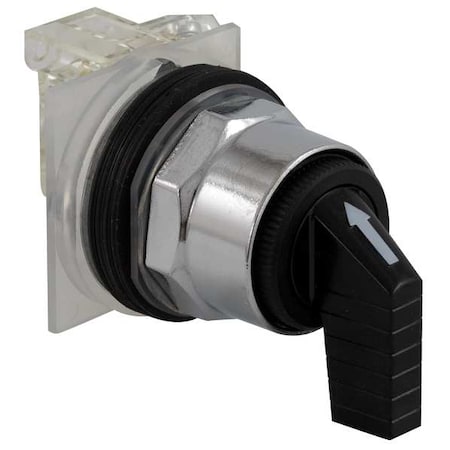 SelectorSwitch, Non-Illum, 3Pos, 30mm, Black MPN:9001KS53FBH1