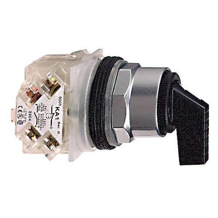 SelectorSwitch, Non-Illum, 3Pos, 30mm, Black MPN:9001KS53FBH2