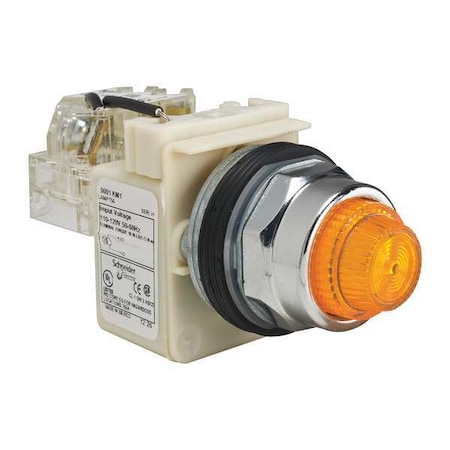 Pilot Light, Amber, 30mm, Incandescent MPN:9001KT1A31