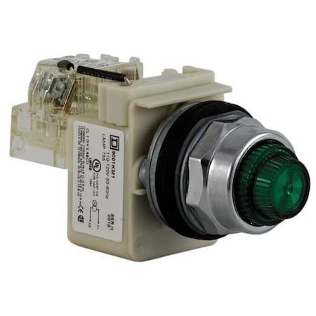 Pilot Light, Green, 30mm, Incandescent MPN:9001KT1G31