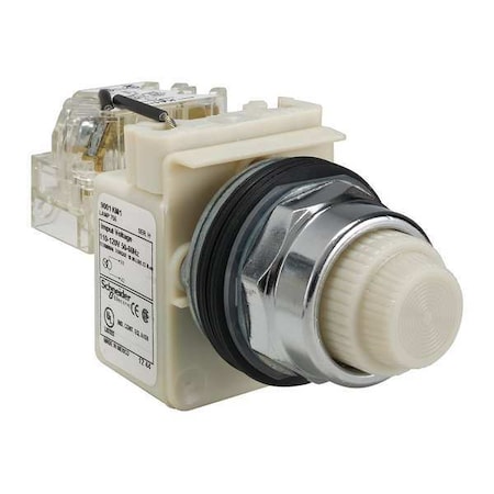 Pilot Light, White, 30mm, Incandescent MPN:9001KT1W31