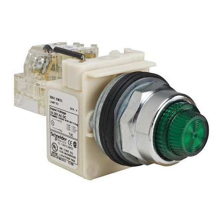 Pilot Light, Green, 30mm, Incandescent MPN:9001KT35G31