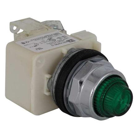 Push to Test Pilot Light, Green, LED MPN:9001KT35LGG31