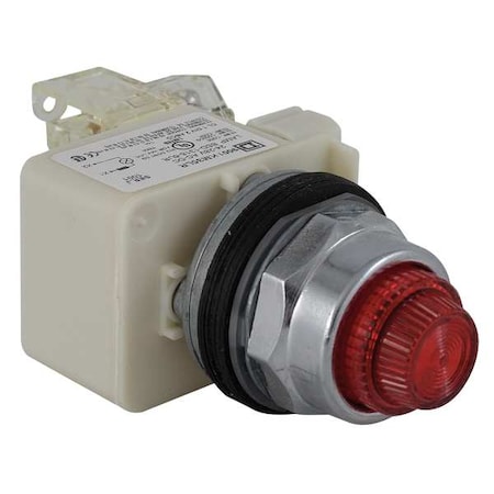 Push to Test Pilot Light, Red, LED MPN:9001KT38LRR31