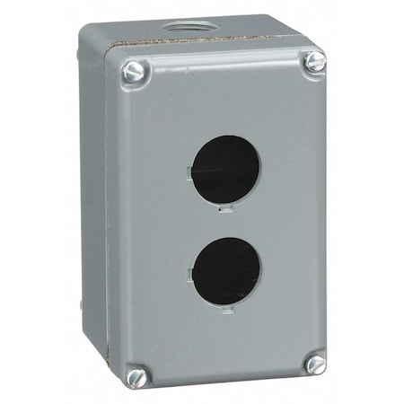 PushButtonEnclosure, 30mm, 2Holes, Alum MPN:9001KY2