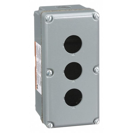 PushButtonEnclosure, 30mm, 3Holes, Alum MPN:9001KY3