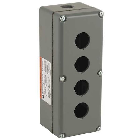 PushButtonEnclosure, 30mm, 4Holes, Alum MPN:9001KY4