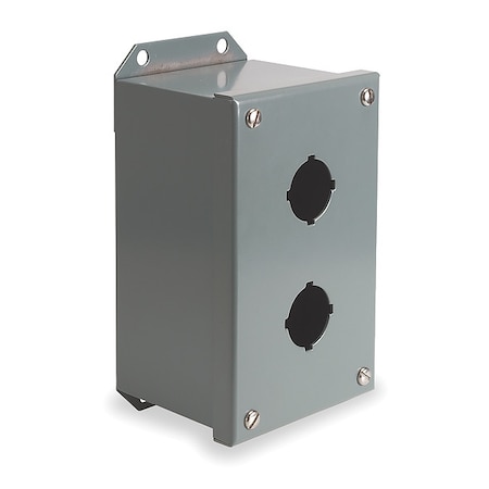 PushButtonEnclosure, 30mm, 2Holes, Steel MPN:9001KYAF2