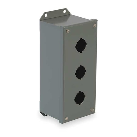 PushButtonEnclosure, 30mm, 3Holes, Steel MPN:9001KYAF3