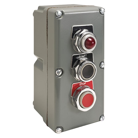 Control Station, DeadEnd, 2 Button, Black/Red, 1 Light MPN:9001KYK317