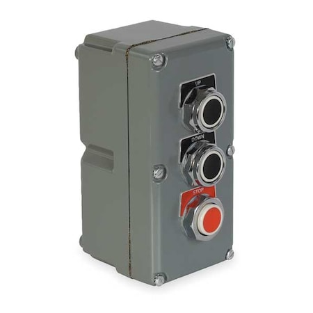 ControlStation, Dead-End, 3Buttons, Blk/Red MPN:9001KYK32