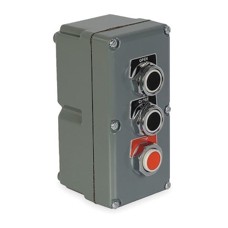 ControlStation, Dead-End, 3Buttons, Blk/Red MPN:9001KYK33