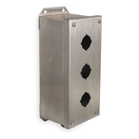 Pushbutton Enclosure, 10.24 in. H, 304 SS MPN:9001KYSS3