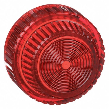 Pilot Light Lens, 30mm, Plastic, Red MPN:9001R31