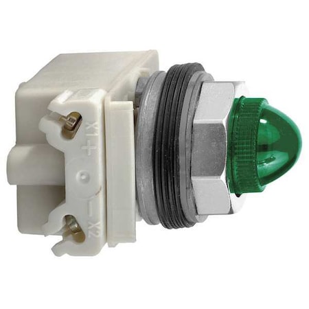 Illuminated Push Button, Flush, Momentary Action, Not Applicable Release, Illuminated, Green MPN:9001SK1L1GH13