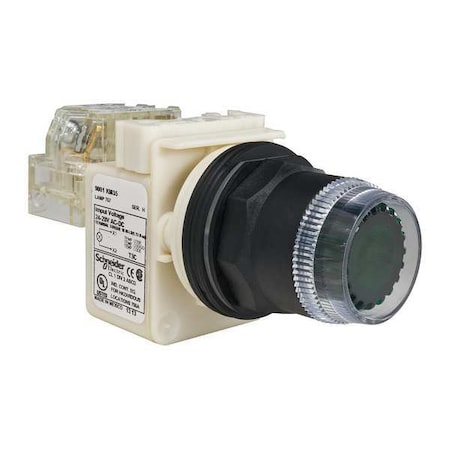 Illuminated Push Button, 30 mm, SPDT, Green MPN:9001SK1L35GH13