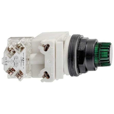 Illuminated Push Button, 30 mm, SPDT, Green MPN:9001SK2L38LGGH13