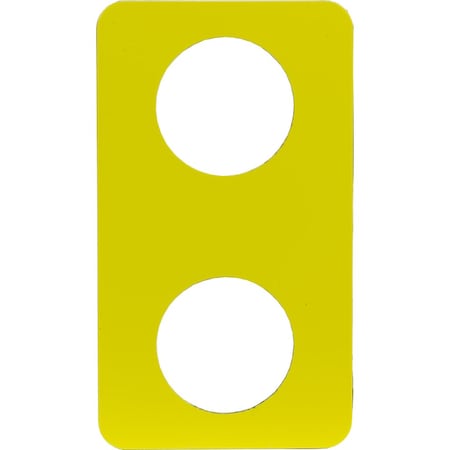 Legend plate, Harmony 9001SK, 30mm, for control station, yellow, unmarked MPN:9001SKN200