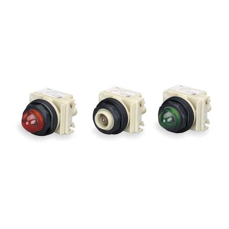 Pilot Light Head, 30 mm, Round, No Lens MPN:9001SKP
