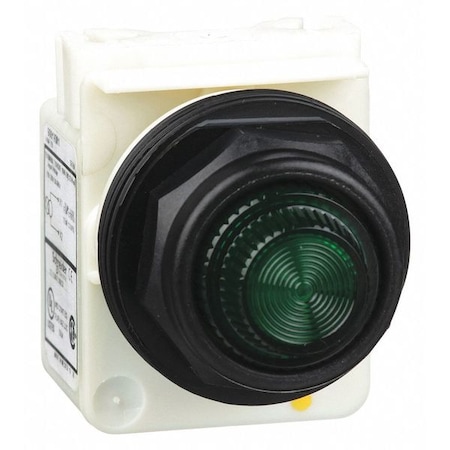 Pilot Light, Green, 30mm, Incandescent MPN:9001SKP1G31