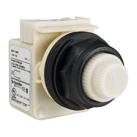 Pilot Light, White, 30mm, Incandescent MPN:9001SKP1W31