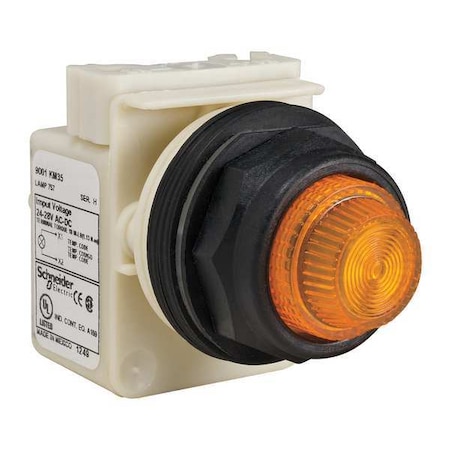 Pilot Light, Incan, Amber, 24-28VAC/DC MPN:9001SKP35A31