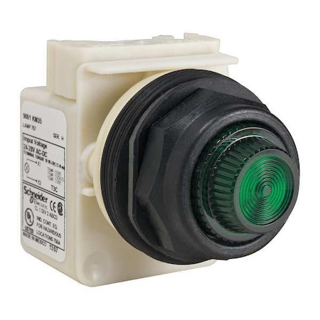 Pilot Light, Incan, Green, 24-28VAC/DC MPN:9001SKP35G31