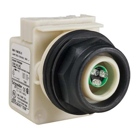 Pilot Light, LED, Green, 120VAC/DC, No Lens MPN:9001SKP38LG